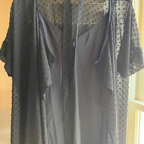 Vetta The Convertible Wrap Dot Dress Black Size M - Picture 10 of 16
